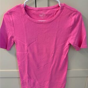 J. Crew Pink Short Sleeve Crewneck Tee
